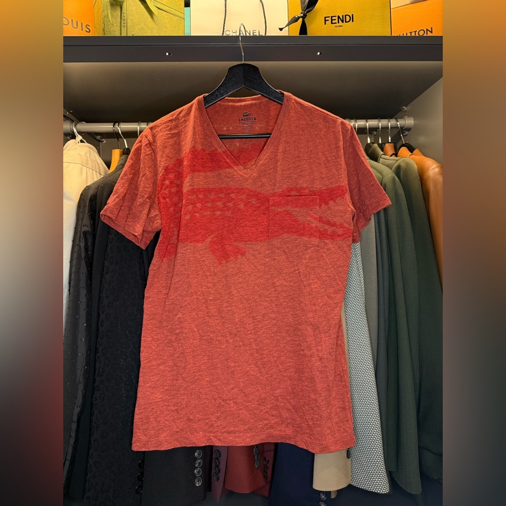 Lacoste Red Short Sleeve Tee